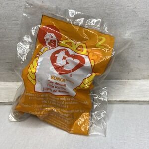 Vintage‎ 1998 McDonald's Happy Meal Toy Ty Beanie Baby BONGO the MONKEY #2